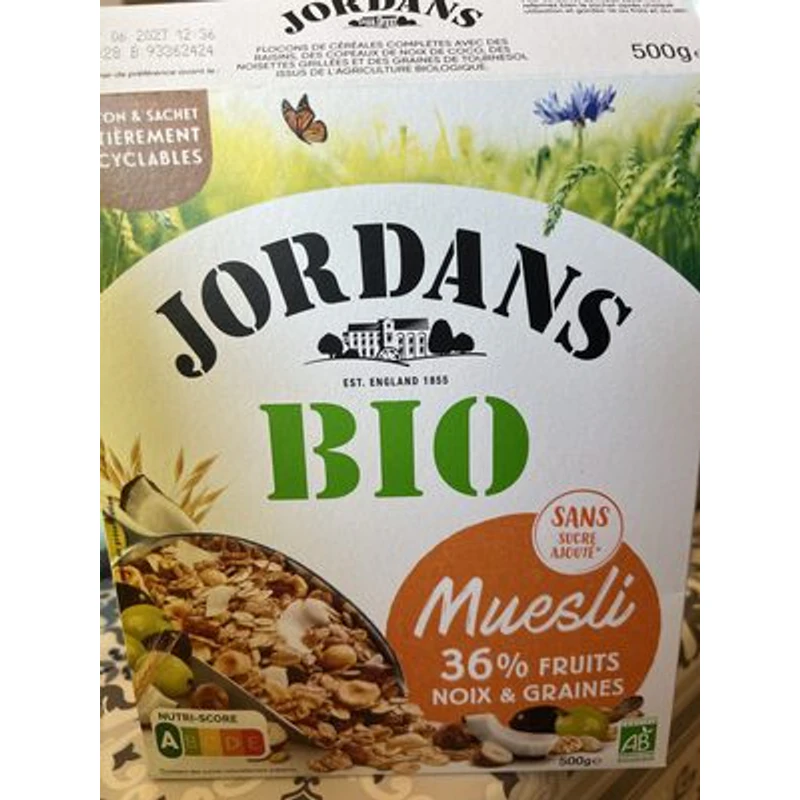 Muesli 36% fruits noix & graines — Jordan