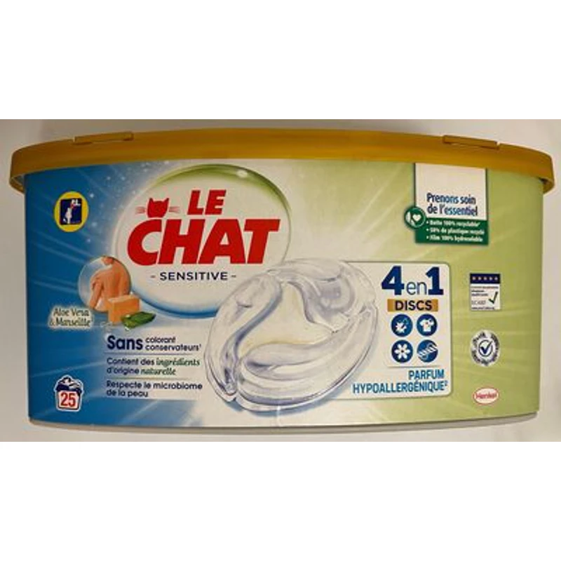 Le Chat Sensitive Aloe Vera & Marseille 4en1 Discs — Henkel