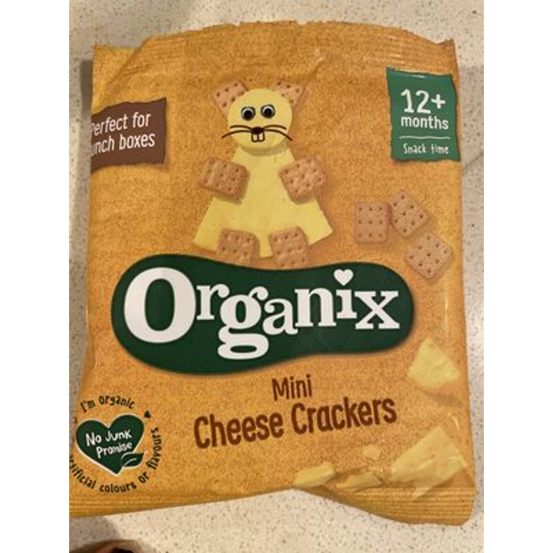 organix mini cheese crackers